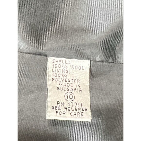 NEW Amanda Smith Suit Skirt Jacket 100% Wool Black Business Work Office Size 10 - Picture 7 of 12